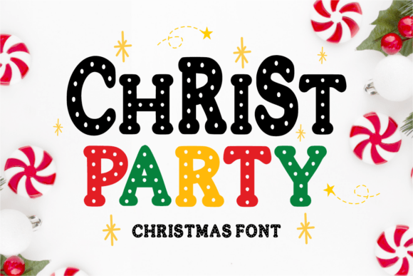 Christ Party Font Brings Joy to Your Holiday Designs