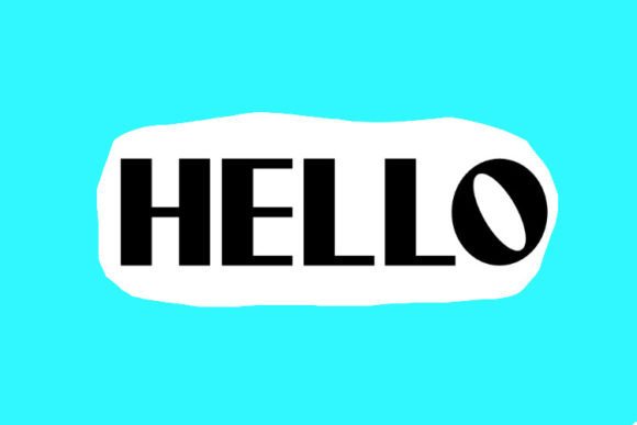 Hello - A Clean Sans Serif Font for Creative Projects
