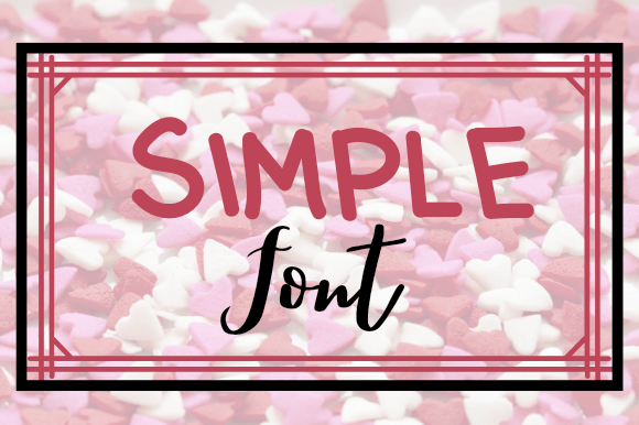 Simple Font A Playful Choice For Every Creative Project